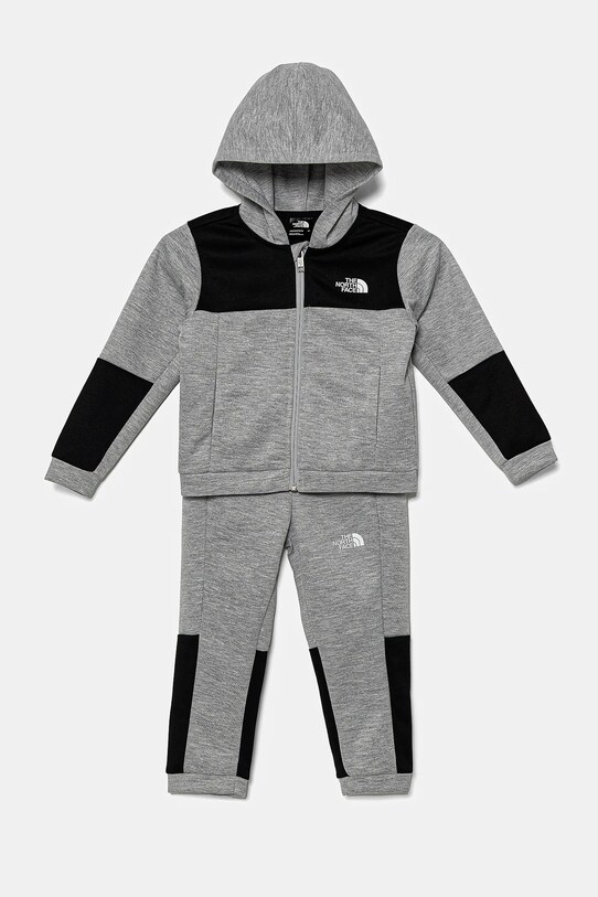 The North Face dres dziecięcy KID EASY FZ SET dzianina szary NF0A8783DYX1