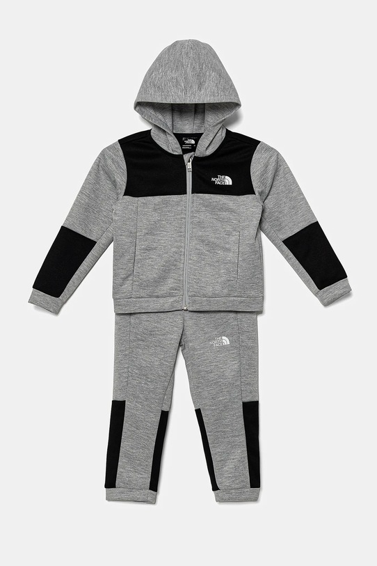 Dječja trenirka The North Face KID EASY FZ SET pletivo siva NF0A8783DYX1