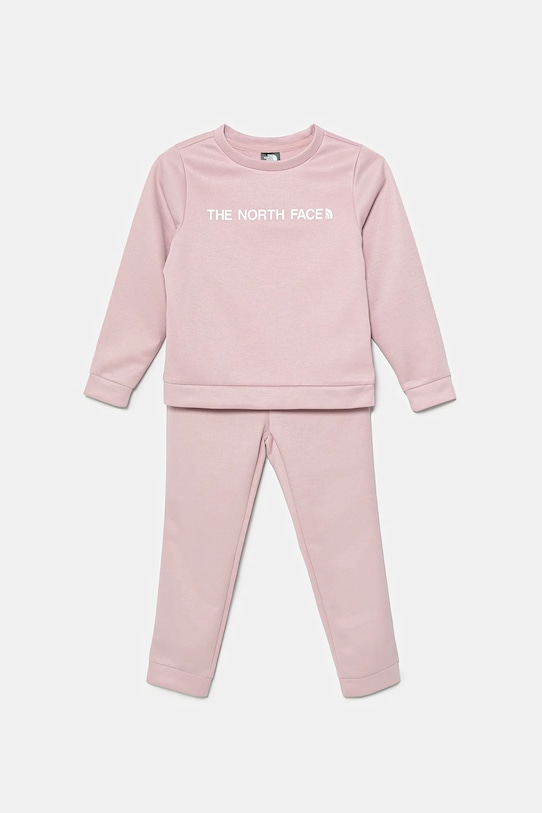 The North Face trening KID POLY SET tricotaj roz NF0A89H30UI1