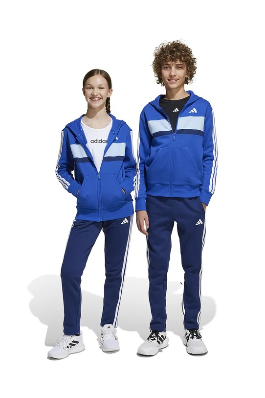 Dětská tepláková souprava adidas pletenina modrá JI6209