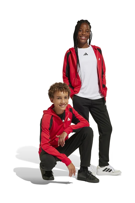 Дитячий спортивний костюм adidas трикотаж червоний JD0969
