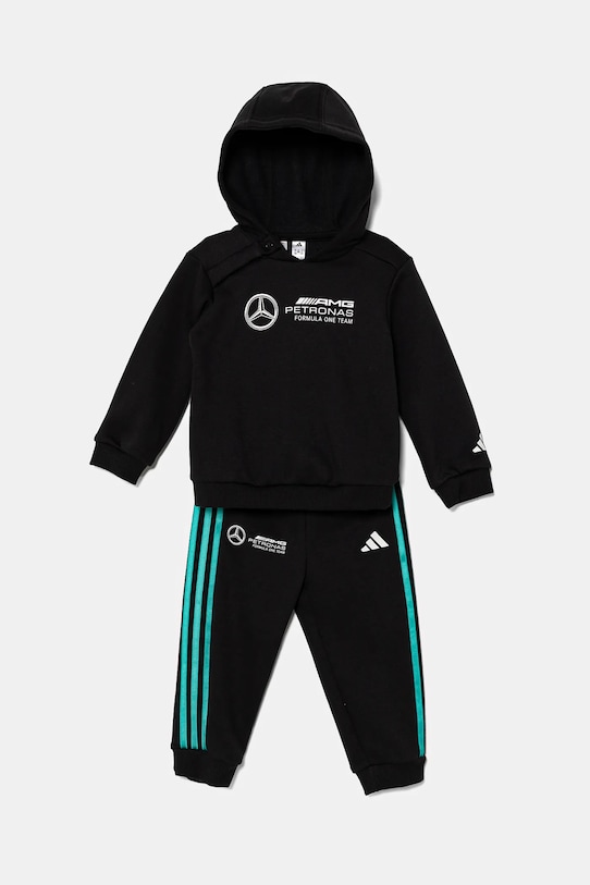 Dětská tepláková souprava adidas Performance MER DNA pletenina černá JV5439
