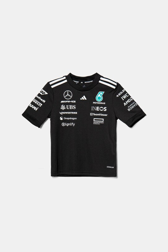 Дитяча футболка adidas Performance MER DR візерунок чорний JW5363