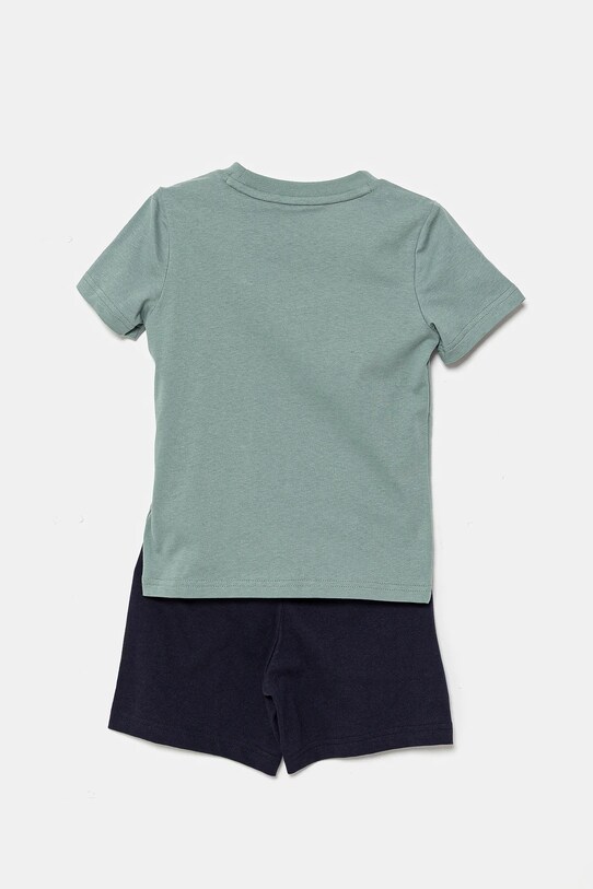 Puma set de bumbac pentru copii ESS No.1 Logo Tee and Shorts Set 685240.K verde SS25