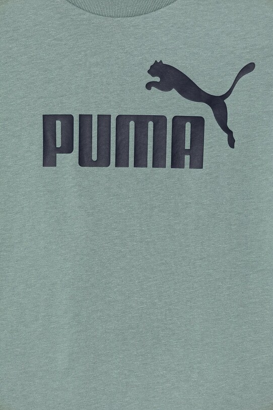 Puma set de bumbac pentru copii ESS No.1 Logo Tee and Shorts Set verde 685240.K