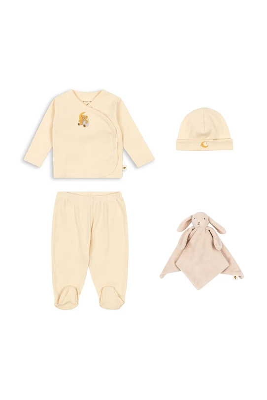 Konges Sløjd komplet niemowlęcy CLASSIC MATERNITY PACKAGE nadruk beżowy KS102615