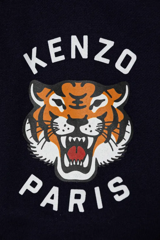 Kenzo Kids tuta in cotone neonati blu navy K60935.74.81