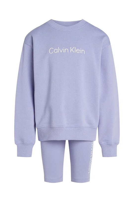 Calvin Klein Jeans set de bumbac pentru copii IU0IU00705.104.116.PPYA violet SS25