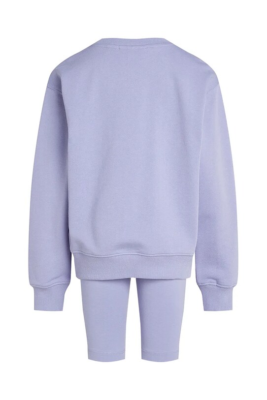 Deklice Otroški bombažen komplet Calvin Klein Jeans IU0IU00705.128.176.PPYA vijolična