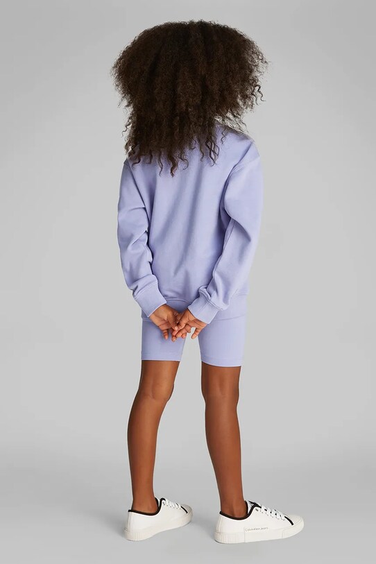 Otroški bombažen komplet Calvin Klein Jeans vijolična IU0IU00705.128.176.PPYA