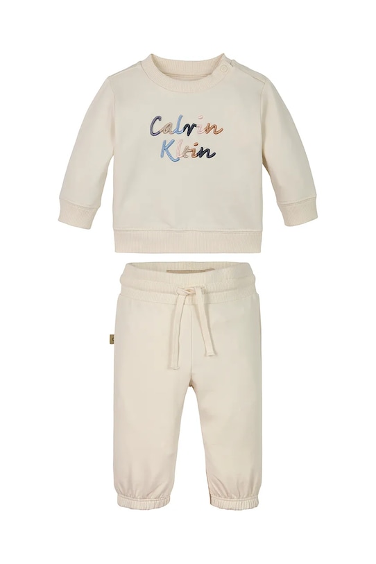 Детский спортивный костюм Calvin Klein Jeans с эластаном бежевый IN0IN00307.PPYA