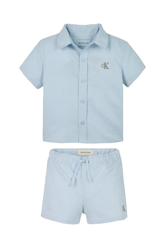 Calvin Klein Jeans set de lenjerie pentru copii panza albastru IN0IN00308.PPYA