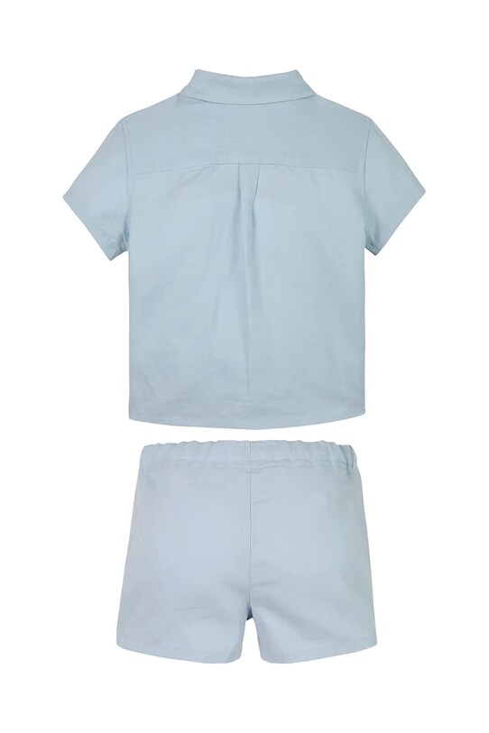 Льняный детский комплект Calvin Klein Jeans IN0IN00308.PPYA голубой SS25