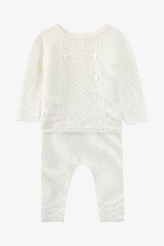 Tartine et Chocolat komplet bawełniany niemowlęcy bawełna biały CA36020.80.86