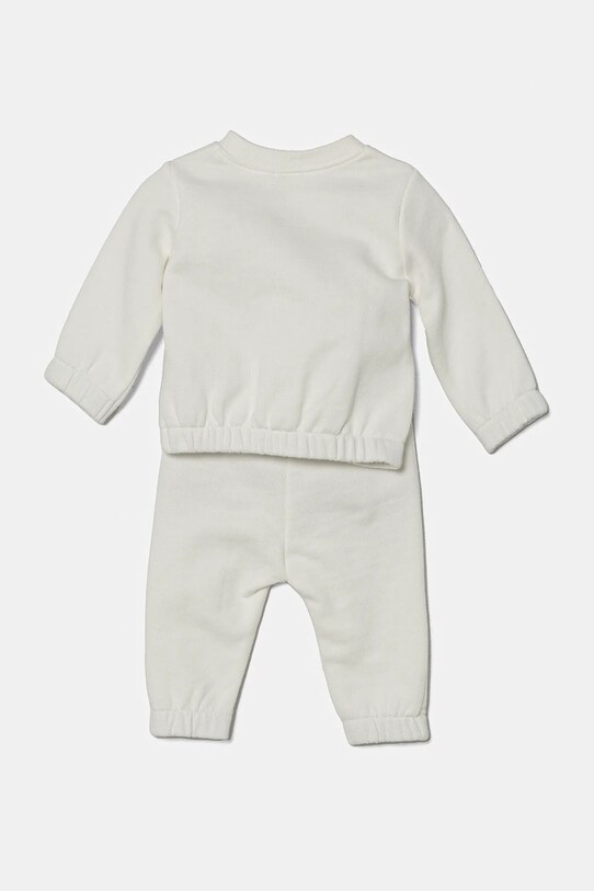 Παιδικό βαμβακερό σετ φόρμας United Colors of Benetton 3J70AK012.W.Seasonal λευκό SS25