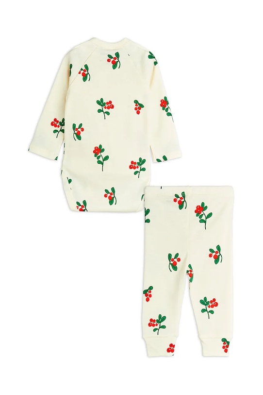 Αγορίστικα Βρεφικό βαμβακερό σετ Mini Rodini Lingonberries 2524011011 μπεζ