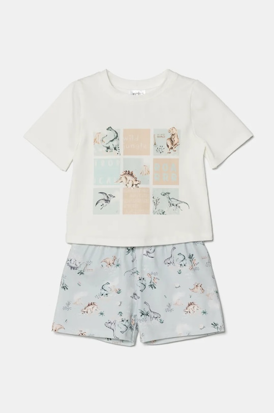 Dětská bavlněná souprava Jamiks JOHANNES II JOHANNES.II.Ko.JLH118.G tyrkysová SS25