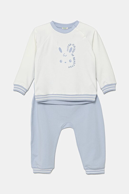 Trenirka za dojenčka United Colors of Benetton 2-pack Z elastanom modra 3MDUAK00Q.W.Seasonal