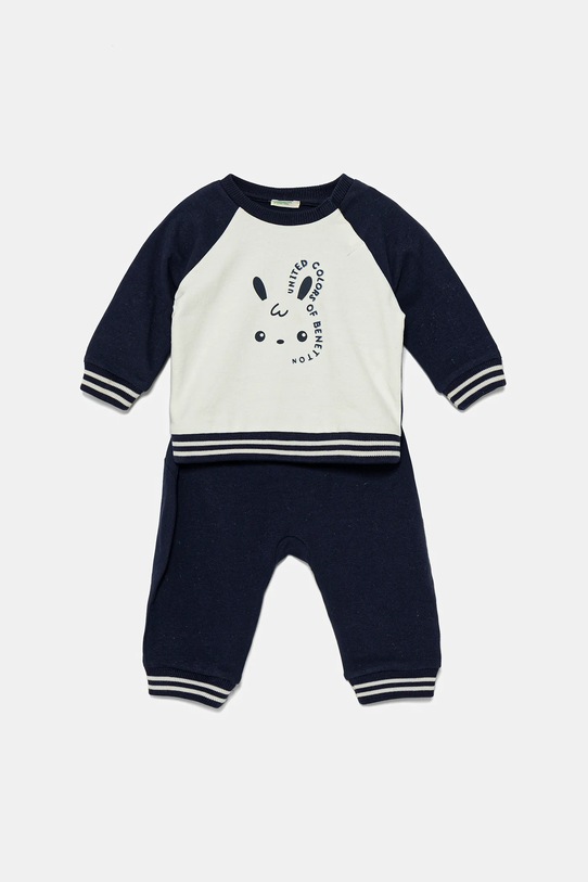 Kojenecká tepláková souprava United Colors of Benetton 2-pack pletenina námořnická modř 3MDUAK00Q.W.Seasonal