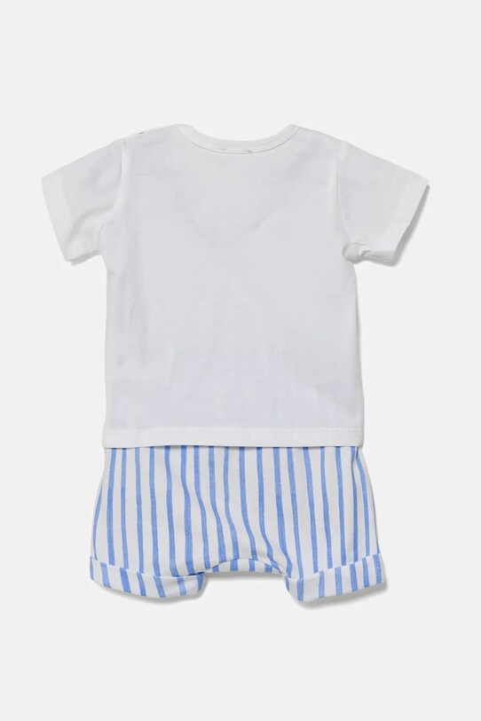 United Colors of Benetton set de bumbac pentru bebeluși 35ZEAK013.W.Seasonal albastru SS25
