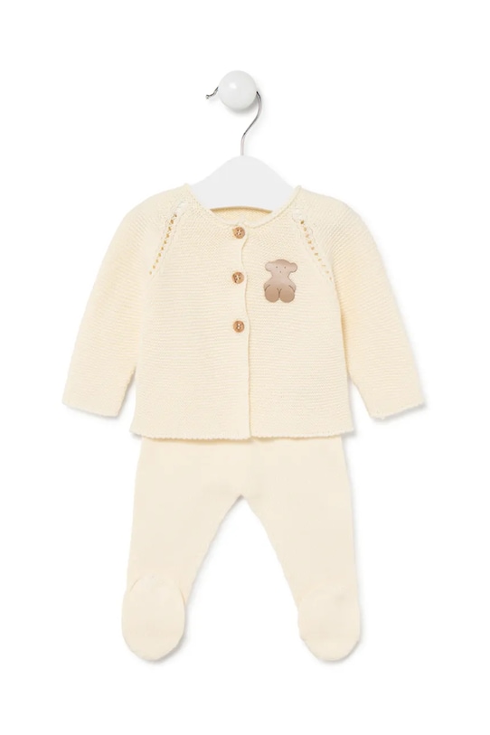 Tous compleu de bumbac pentru bebeluși Tricot bumbac bej Tricot.001