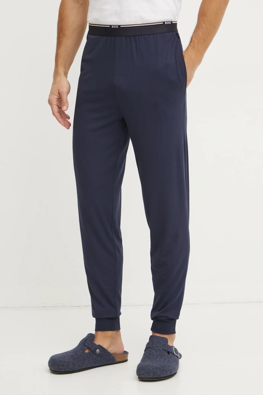 BOSS dres lounge Bamboo Long Set granatowy 50535856