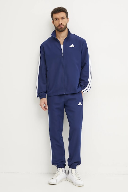 Спортивный костюм adidas M 3S WV TT TS ткань тёмно-синий JC5391