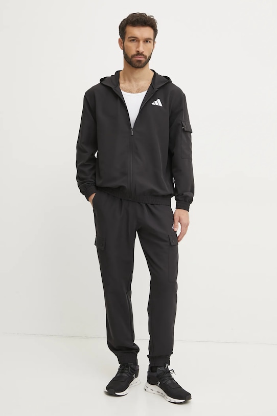 Спортивный костюм adidas M WV CRG TS ткань чёрный JI8888
