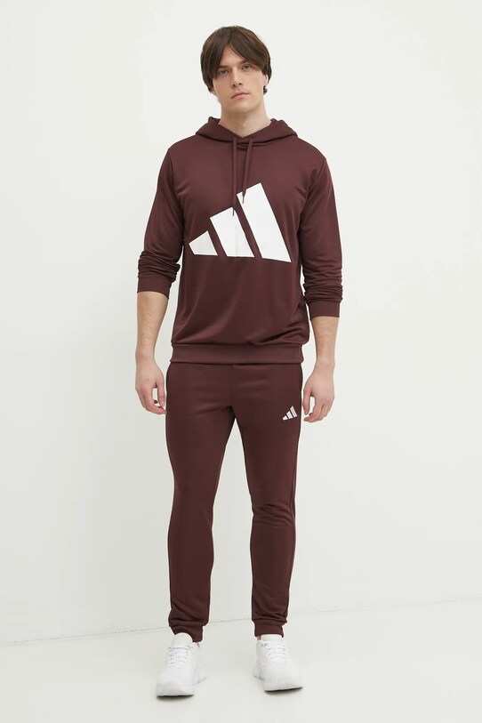 adidas melegítő szett BL FT HD TS nyomtatásos burgundia JI8867