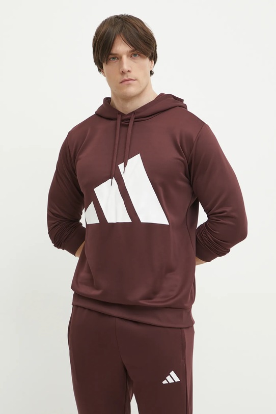 Ruházat adidas melegítő szett BL FT HD TS JI8867 burgundia