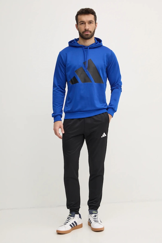 adidas tuta da ginnastica BL FT HD TS maglia blu JI8868