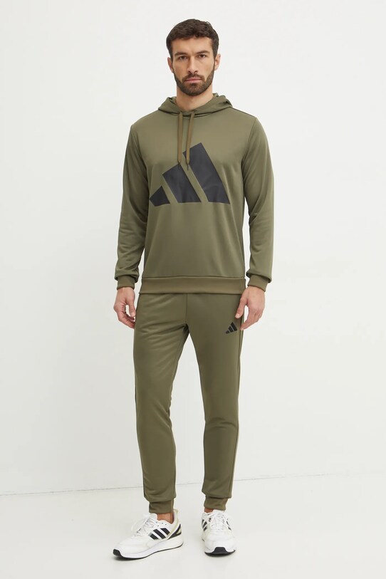 Спортивний костюм adidas BL FT HD TS трикотаж зелений JI8869