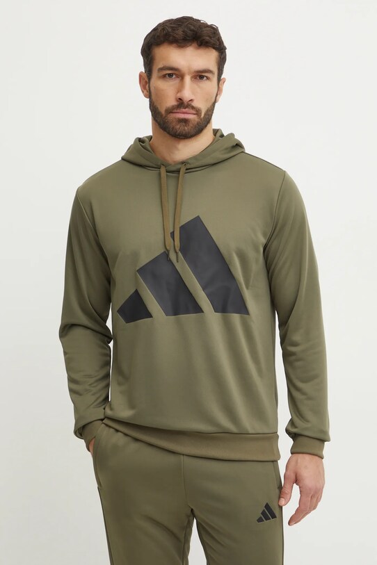 Одяг Спортивний костюм adidas BL FT HD TS JI8869 зелений