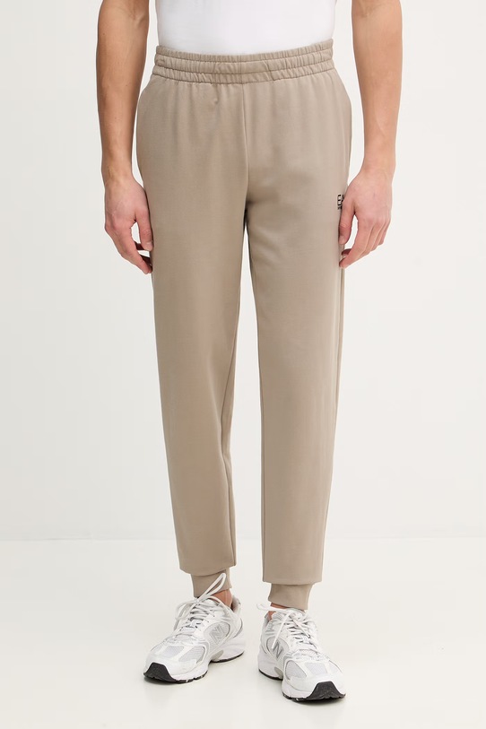 EA7 Emporio Armani dres bawełniany beżowy PJVRZ.8NPV63