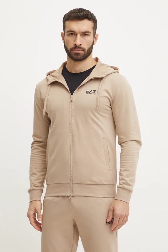 Oblečení Bavlněná tepláková souprava EA7 Emporio Armani PJVRZ.8NPV63 béžová