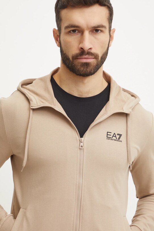 Βαμβακερή φόρμα EA7 Emporio Armani PJVRZ.8NPV63 μπεζ