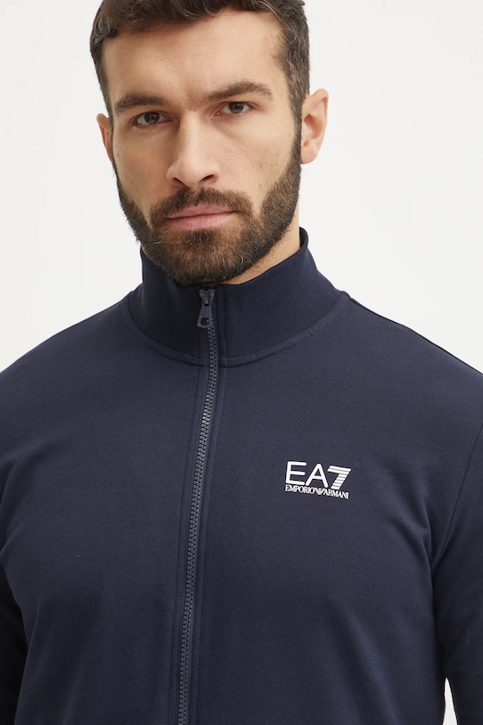 Bavlněná tepláková souprava EA7 Emporio Armani PJVRZ.8NPV60 námořnická modř