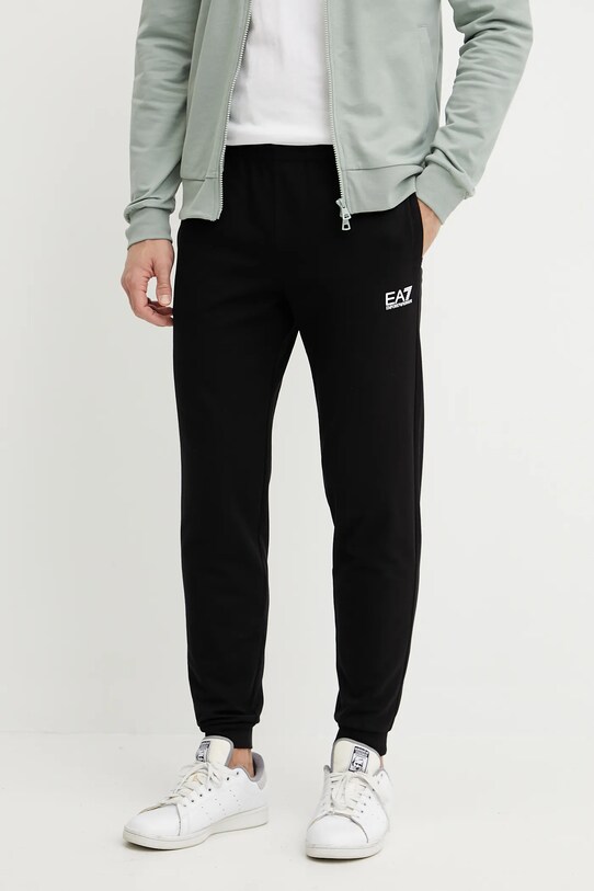 Bombažna trenirka EA7 Emporio Armani zelena PJVRZ.8NPV60