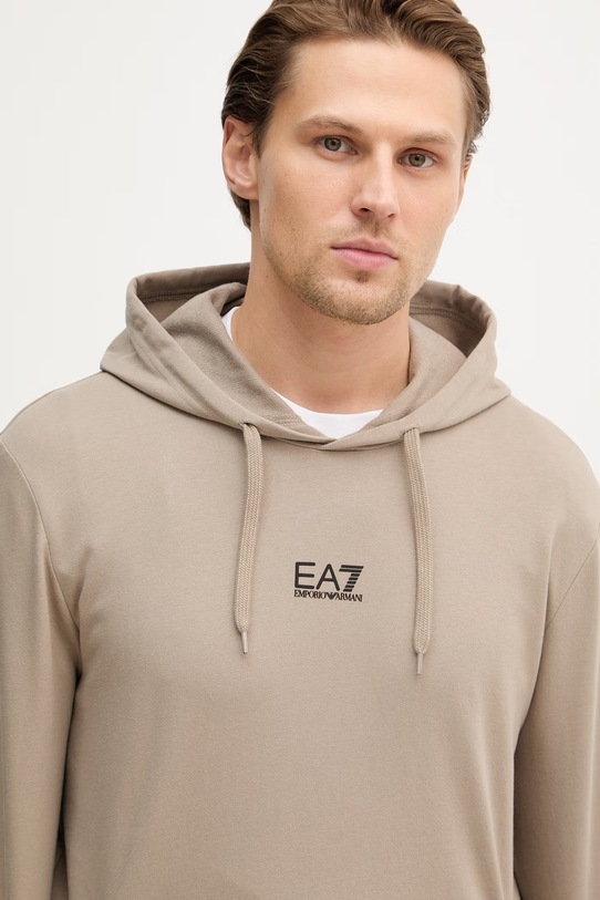 EA7 Emporio Armani dres bawełniany PJVRZ.8NPV64 beżowy