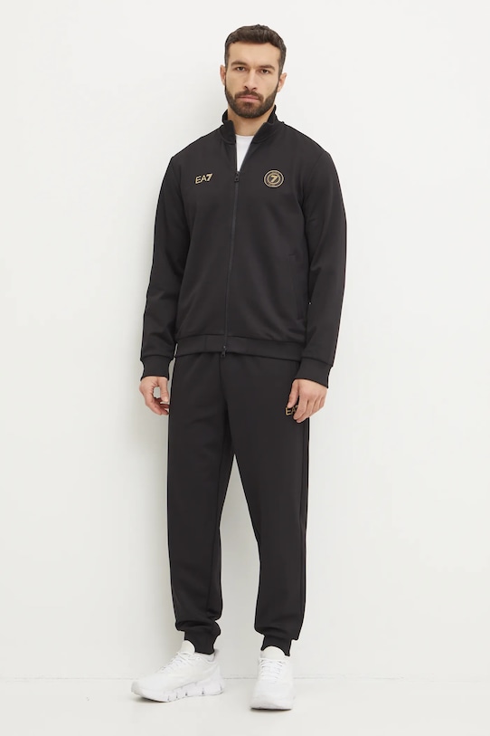 Tepláková souprava EA7 Emporio Armani látka černá AF13526.7M000554