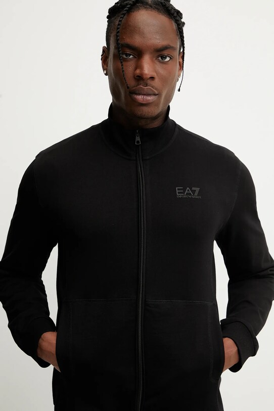 Хлопковый спортивный костюм EA7 Emporio Armani AF13512.7M000235 чёрный