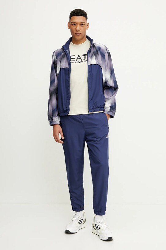 Tepláková souprava EA7 Emporio Armani látka námořnická modř AF12948.7M000174