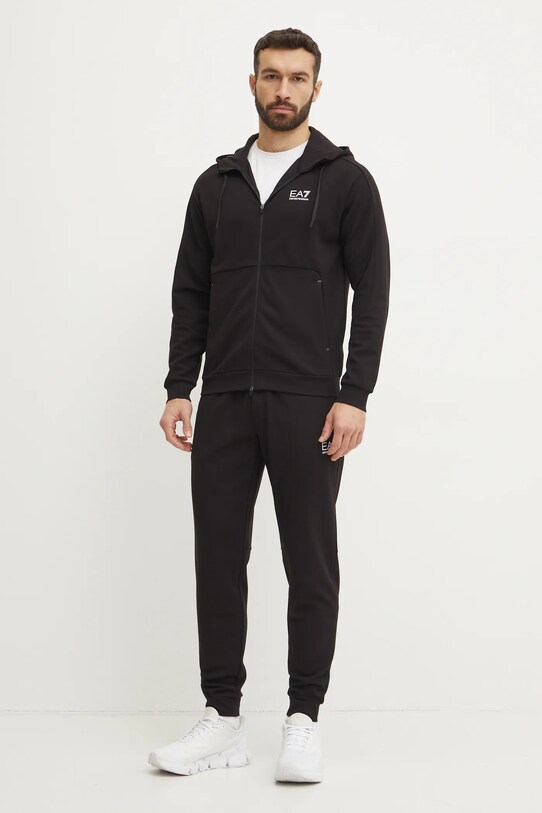 Спортивный костюм EA7 Emporio Armani трикотаж чёрный AF12501.7M000131