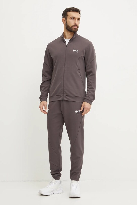 Спортивный костюм EA7 Emporio Armani с эластаном коричневый AF12501.7M000130