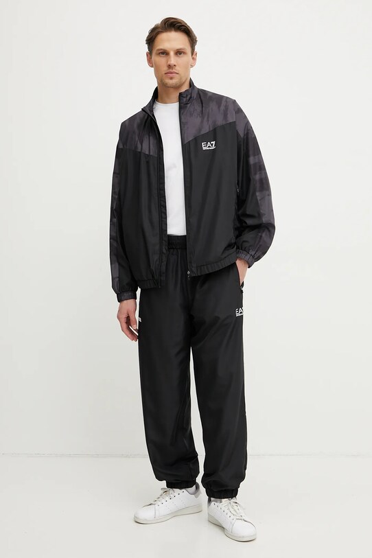 Спортивный костюм EA7 Emporio Armani ткань чёрный AF12948.7M000078
