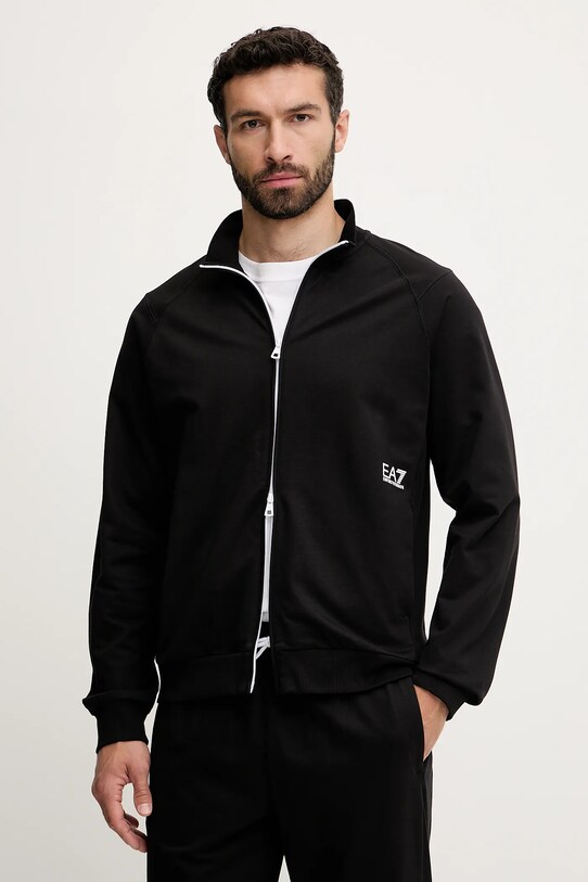 Бавовняний спортивний костюм EA7 Emporio Armani AF12681.7M000206 чорний SS25