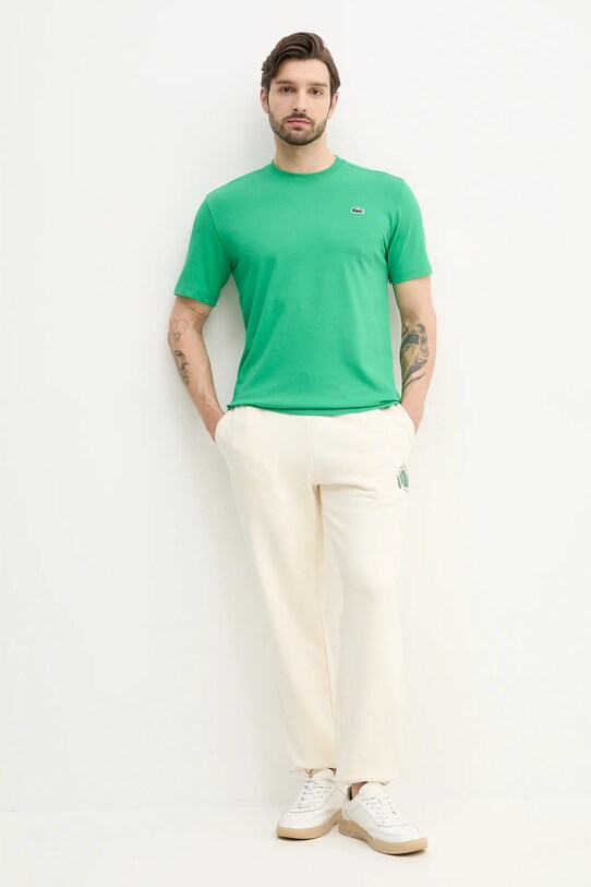 Lacoste spodnie dresowe XH9777 beżowy SS25