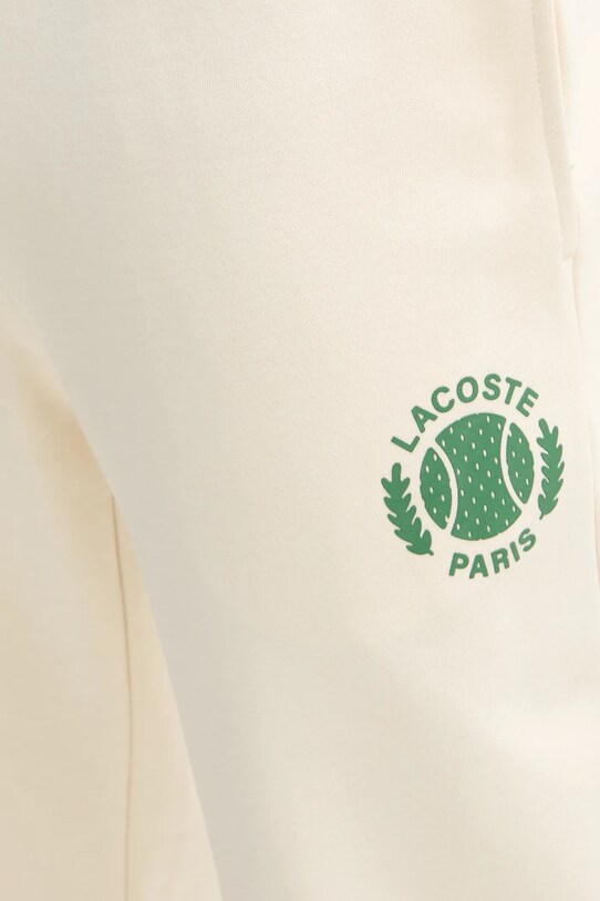 Lacoste spodnie dresowe XH9777 beżowy