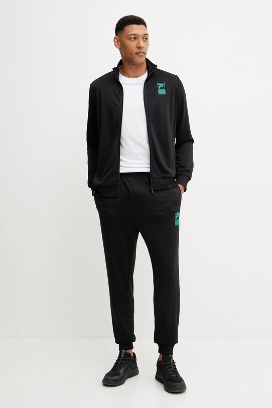 Φόρμα Fila Ledegem πλεκτό ύφασμα μαύρο FAM1141