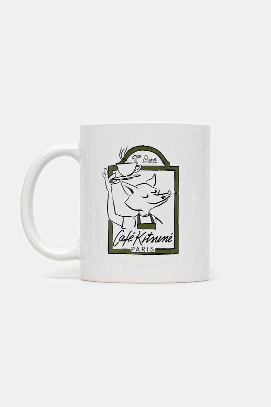 Café Kitsuné tazza Street Fox Mug bianco OU08107O0008